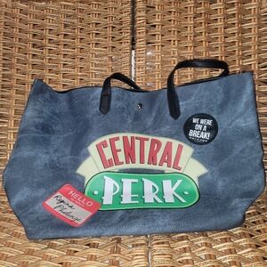 FRIENDS CENTRAL PERK BLUE 19" X 13" TOTE BAG Bioworld